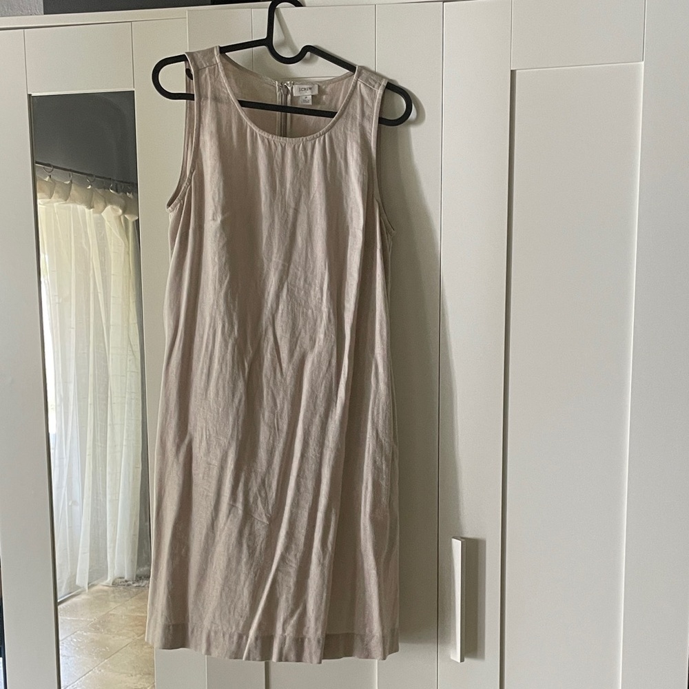 J. Crew Factory linen blend shift dress size 2. - Picture 3 of 9